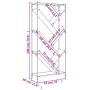 Estantería de madera de ingeniería y metal negro 79x30x180 cm by , Bookcases and shelves - Ref: Foro24-845431, Price: 97,83 €...