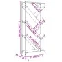 Regal aus Ingenieurholz und schwarzem Metall 79x30x180 cm von , Bücherregale und Regale - Ref: Foro24-845431, Preis: 96,57 €,...