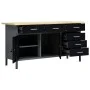 Werkbank aus schwarzem Stahl, 160 x 60 x 85 cm von vidaXL, Arbeitstische - Ref: Foro24-145348, Preis: 488,88 €, Rabatt: %