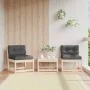 Sofás de jardín con cojines 2 uds madera maciza de pino by , Outdoor sofas - Ref: Foro24-844704, Price: 129,03 €, Discount: %