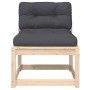 Sofás de jardín con cojines 2 uds madera maciza de pino by , Outdoor sofas - Ref: Foro24-844704, Price: 130,12 €, Discount: %