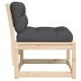 Sofás de jardín con cojines 2 uds madera maciza de pino by , Outdoor sofas - Ref: Foro24-844704, Price: 129,03 €, Discount: %