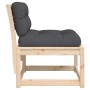 Sofás de jardín con cojines 2 uds madera maciza de pino by , Outdoor sofas - Ref: Foro24-844704, Price: 130,12 €, Discount: %