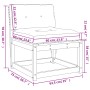 Sofás de jardín con cojines 2 uds madera maciza de pino by , Outdoor sofas - Ref: Foro24-844704, Price: 130,12 €, Discount: %