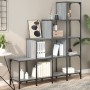Regal aus Holz, Ingenieurwesen und Metall in Grau Sonoma 122x30x132 cm. von , Bücherregale und Regale - Ref: Foro24-845444, P...