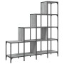 Regal aus Holz, Ingenieurwesen und Metall in Grau Sonoma 122x30x132 cm. von , Bücherregale und Regale - Ref: Foro24-845444, P...