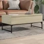 Mesa de centro madera ingeniería metal roble Sonoma 100x50x40cm by , Coffee table - Ref: Foro24-845377, Price: 74,71 €, Disco...