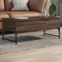Mesa de centro madera ingeniería metal roble marrón 100x50x40cm by , Coffee table - Ref: Foro24-845380, Price: 78,64 €, Disco...