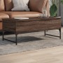 Mesa de centro madera ingeniería metal roble marrón 100x50x40cm by , Coffee table - Ref: Foro24-845380, Price: 79,58 €, Disco...