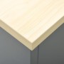 Black steel workbench 160x60x85 cm by vidaXL, Work tables - Ref: Foro24-145348, Price: 407,27 €, Discount: %