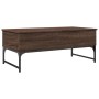 Mesa de centro madera ingeniería metal roble marrón 100x50x40cm by , Coffee table - Ref: Foro24-845380, Price: 79,58 €, Disco...