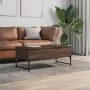 Mesa de centro madera ingeniería metal roble marrón 100x50x40cm by , Coffee table - Ref: Foro24-845380, Price: 78,64 €, Disco...