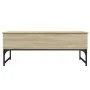 Mesa de centro madera ingeniería metal roble Sonoma 100x50x40cm by , Coffee table - Ref: Foro24-845377, Price: 74,71 €, Disco...