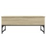 Mitteltisch aus Sonoma-Eiche mit Metallrahmen, 100x50x40cm. von , Couchtisch - Ref: Foro24-845377, Preis: 75,60 €, Rabatt: %