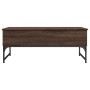 Mesa de centro madera ingeniería metal roble marrón 100x50x40cm de , Mesas de centro - Ref: Foro24-845380, Precio: 79,50 €