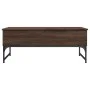 Mesa de centro madera ingeniería metal roble marrón 100x50x40cm by , Coffee table - Ref: Foro24-845380, Price: 78,64 €, Disco...