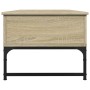Mesa de centro madera ingeniería metal roble Sonoma 100x50x40cm by , Coffee table - Ref: Foro24-845377, Price: 75,60 €, Disco...