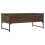 Mesa de centro madera ingeniería metal roble marrón 100x50x40cm by , Coffee table - Ref: Foro24-845380, Price: 79,58 €, Disco...