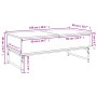 Mesa de centro madera ingeniería metal roble Sonoma 100x50x40cm by , Coffee table - Ref: Foro24-845377, Price: 75,60 €, Disco...