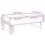 Mesa de centro madera ingeniería metal roble marrón 100x50x40cm by , Coffee table - Ref: Foro24-845380, Price: 78,64 €, Disco...