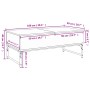 Mesa de centro madera ingeniería metal roble marrón 100x50x40cm by , Coffee table - Ref: Foro24-845380, Price: 79,58 €, Disco...