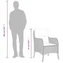 Set comedor jardín 7 pzas y cojines ratán sintético gris by , Garden sets - Ref: Foro24-3211857, Price: 798,42 €, Discount: %