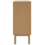 Kommode mit Schubladen OLDEN aus massivem Kiefernholz in Grau und Braun. von , Schubladen - Ref: Foro24-358589, Preis: 128,93...