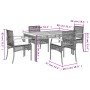 5-piece garden furniture set with black synthetic rattan cushions by , Garden sets - Ref: Foro24-3213562, Price: 337,35 €, Di...