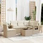 Juego de sofás jardín con cojines 6 pzas ratán sintético beige de , Conjuntos de jardín - Ref: Foro24-3220177, Precio: 442,98...