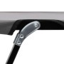 Tumbona doble plegable acero gris de vidaXL, Tumbonas - Ref: Foro24-47762, Precio: 121,50 €, Descuento: %