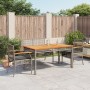 Juego de comedor de jardín 4 piezas con cojines ratán PE gris by , Garden sets - Ref: Foro24-3213576, Price: 327,33 €, Discou...