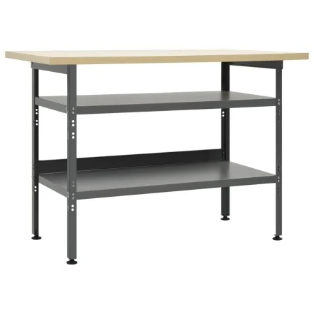 Gray steel workbench 120x60x85 cm by vidaXL, Work tables - Ref: Foro24-145344, Price: 159,01 €, Discount: %