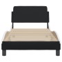 Bett mit schwarz-weißem Kunstleder-Kopfteil 80x200 cm von , Betten und Lattenroste - Ref: Foro24-373083, Preis: 110,58 €, Rab...
