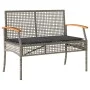 Juego de comedor de jardín 4 piezas con cojines ratán PE gris de , Conjuntos de jardín - Ref: Foro24-3213576, Precio: 392,08 ...