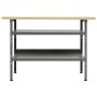 Banco de trabajo de acero gris 120x60x85 cm de vidaXL, Mesas de trabajo - Ref: Foro24-145344, Precio: 147,17 €, Descuento: %
