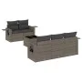 Gartenmöbel-Set, 6-teilig, mit grauen Polstern aus synthetischem Rattan. von , Gartensets - Ref: Foro24-3219899, Preis: 398,5...