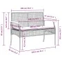 Juego de comedor de jardín 4 piezas con cojines ratán PE gris de , Conjuntos de jardín - Ref: Foro24-3213576, Precio: 392,08 ...