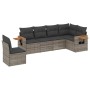Set de muebles de jardín 6 pzas y cojines ratán sintético gris de , Conjuntos de jardín - Ref: Foro24-3226858, Precio: 380,93...