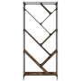 Estantería madera ingeniería y metal roble ahumado 79x30x180 cm by , Bookcases and shelves - Ref: Foro24-845433, Price: 94,85...