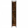 Estantería madera ingeniería y metal roble ahumado 79x30x180 cm by , Bookcases and shelves - Ref: Foro24-845433, Price: 94,85...