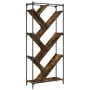 Regal aus Holz, Ingenieurwesen und Metall, Eiche geräuchert, 79x30x180 cm. von , Bücherregale und Regale - Ref: Foro24-845433...