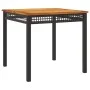 Garten-Essgruppe 3-teilig mit schwarzen Polstern aus synthetischem Rattan von , Gartensets - Ref: Foro24-3213560, Preis: 238,...