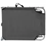 Tumbona plegable con toldo de aluminio gris de vidaXL, Tumbonas - Ref: Foro24-47772, Precio: 59,82 €, Descuento: %