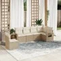 Juego de sofás jardín con cojines 6 pzas ratán sintético beige by , Garden sets - Ref: Foro24-3220227, Price: 425,17 €, Disco...