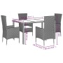 Set comedor de jardín 5 pzas con cojines ratán sintético beige by , Garden sets - Ref: Foro24-3277571, Price: 424,20 €, Disco...