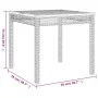 3-teiliges Garten-Esszimmer-Set mit grauen Polstern aus synthetischem Rattan. von , Gartensets - Ref: Foro24-3213569, Preis: ...