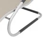 Tumbona con cojín aluminio y textilene color crema by vidaXL, Loungers - Ref: Foro24-47778, Price: 101,88 €, Discount: %