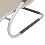 Tumbona con cojín aluminio y textilene color crema by vidaXL, Loungers - Ref: Foro24-47778, Price: 103,67 €, Discount: %