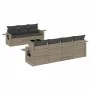 Set de sofás de jardín 8 pzas y cojines ratán sintético gris de , Conjuntos de jardín - Ref: Foro24-3219929, Precio: 497,15 €...
