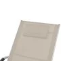 Tumbona con cojín aluminio y textilene color crema by vidaXL, Loungers - Ref: Foro24-47778, Price: 101,88 €, Discount: %